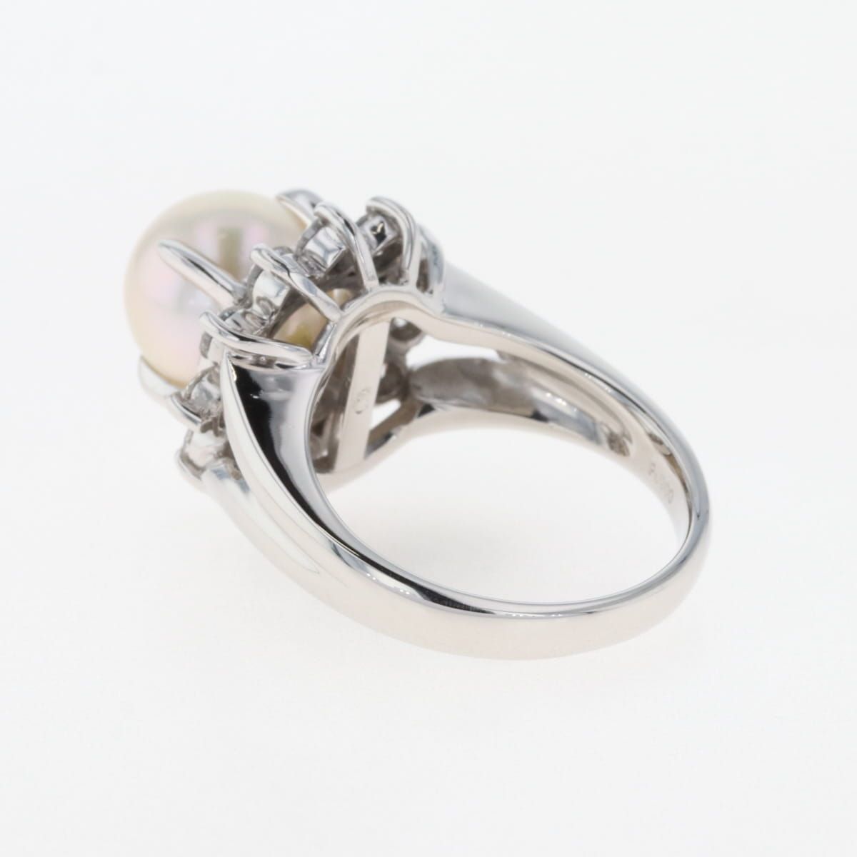 パール デザインリング 約11.5号 Pt900 パール デザインリング 約11.5