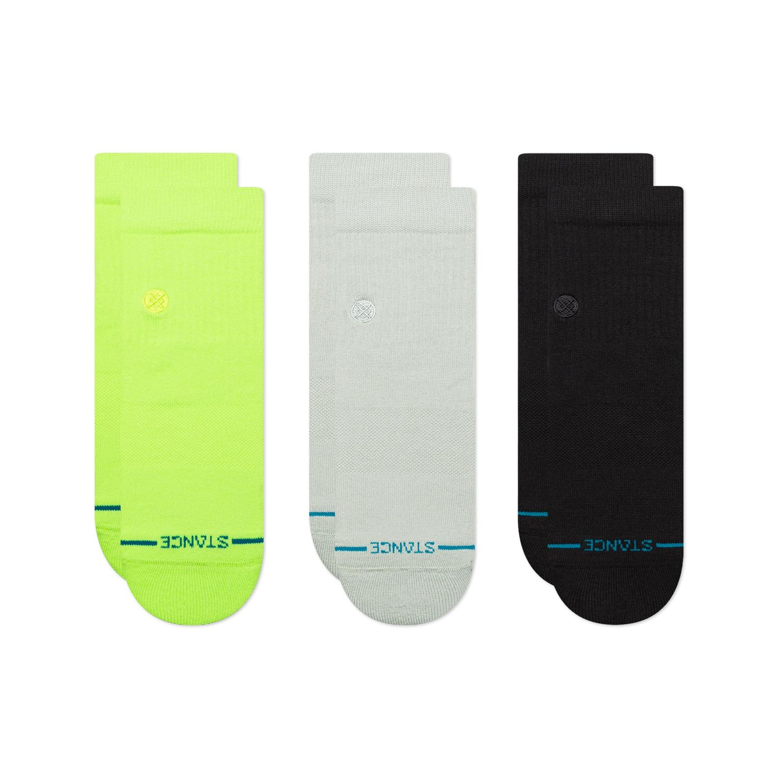 【特価商品】3 PACK QUARTER ICON メンズ ソックス [Stance]