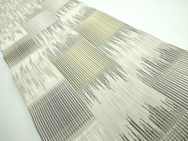 平和屋本店□極上 西陣の名門 加納幸謹製 六通柄袋帯 金銀糸 逸品