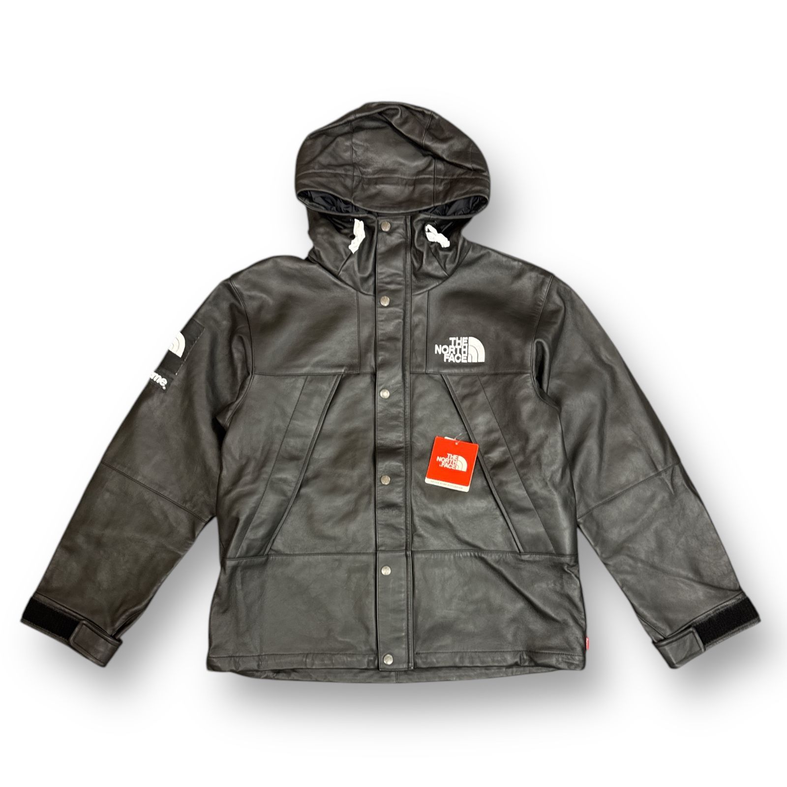 シュプリーム 18AW ノースフェイス レザーマウンテンジャケット 美品 新品 18AW SUPREME × THE NORTH FACE Leather Mountain Parka 黒