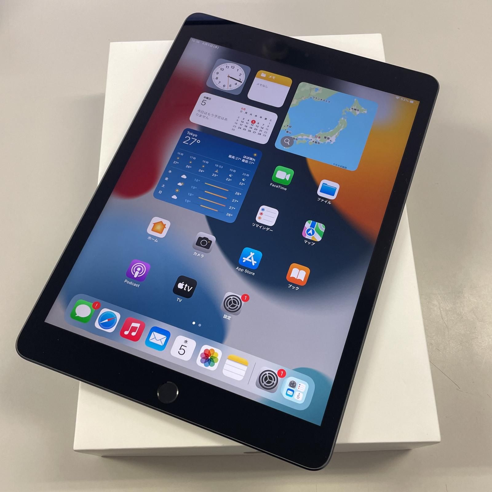 docomo iPad 第9世代 WiFi+Cellular 64GB スペースグレイ - メルカリ
