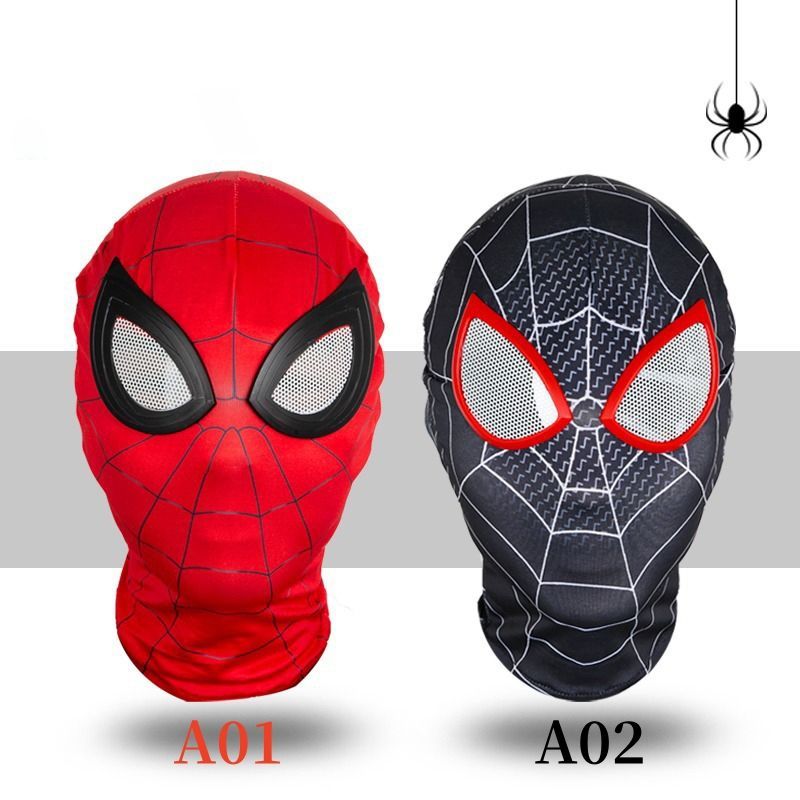 スパイダーマン マスク 目のパーツ付き スパイダーマン マスク 目のパーツ付き