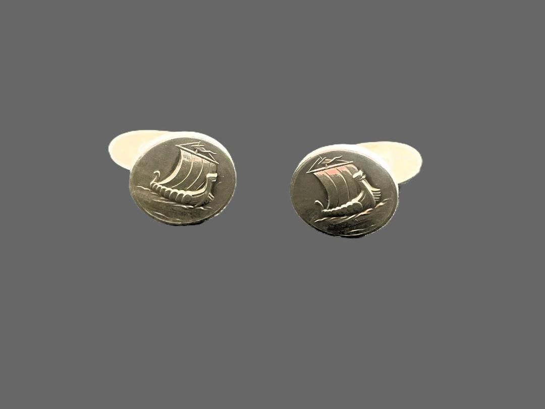 ジョージジェンセン カフス 50 帆船 シルバー 925 91