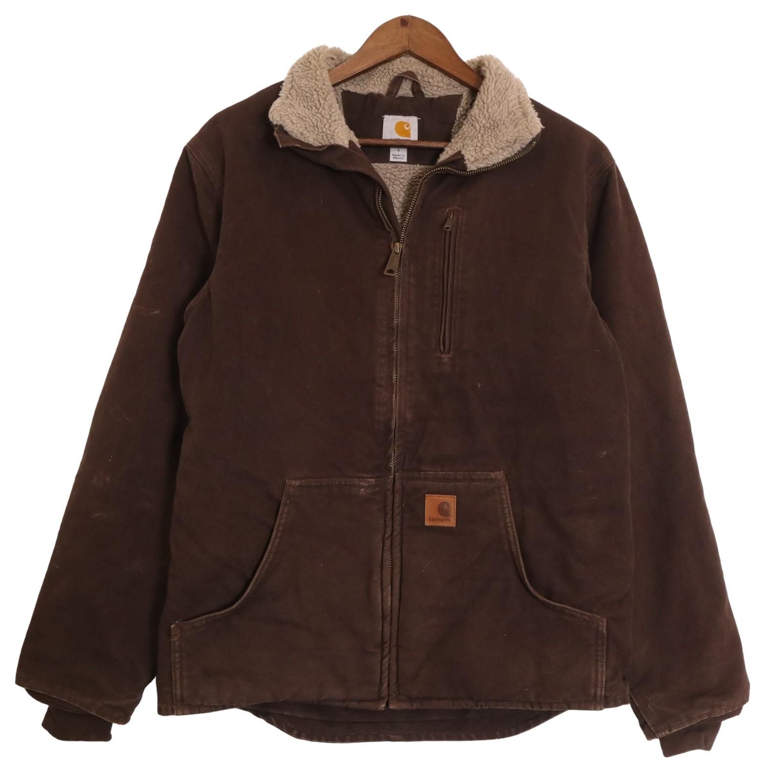 00年代 Carhartt カーハート ダック地 ボアワークジャケット ブラウン 