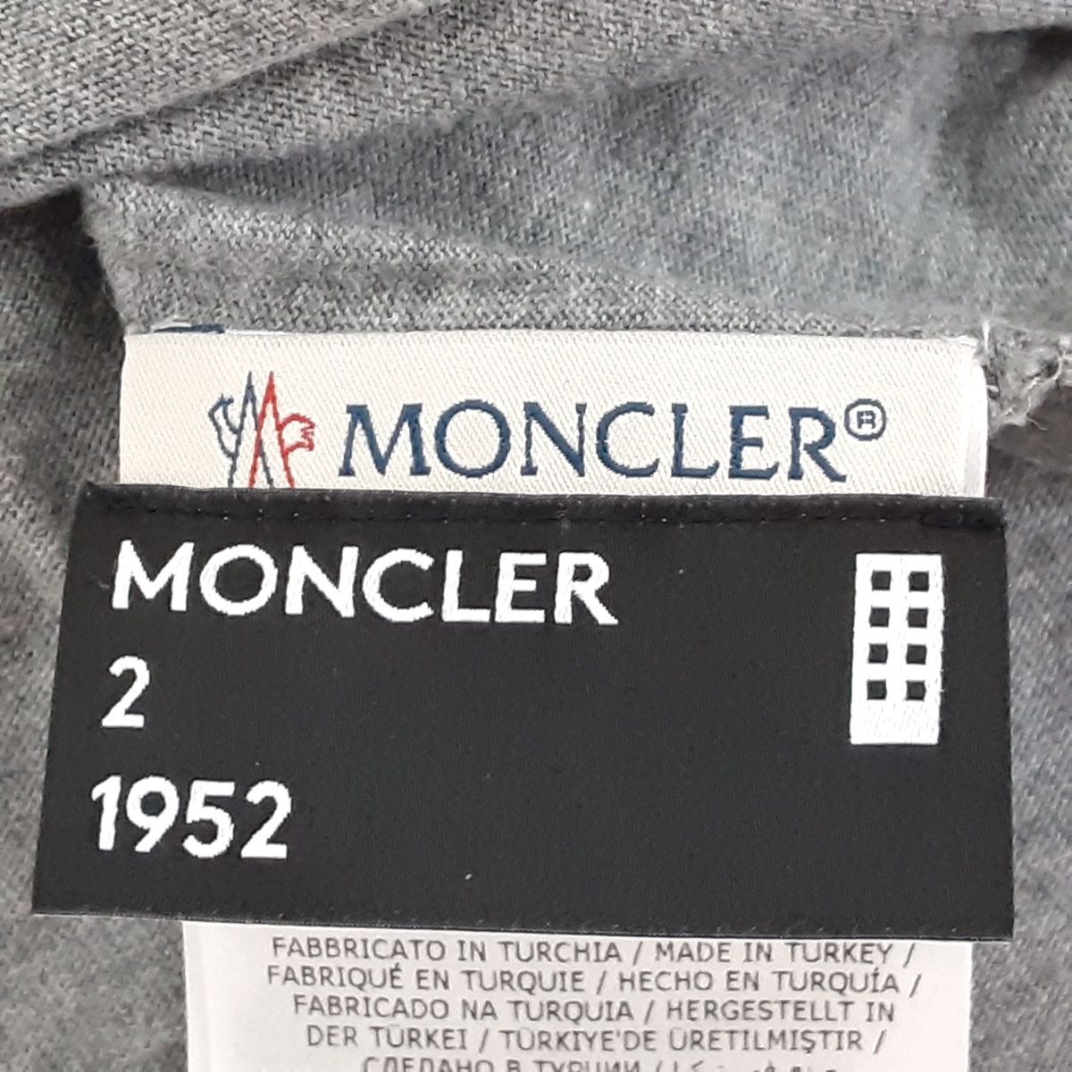 MONCLER(モンクレール) 半袖Tシャツ サイズ2 M メンズ美品 - グレー×ネイビー×マルチ クルーネック - メルカリ