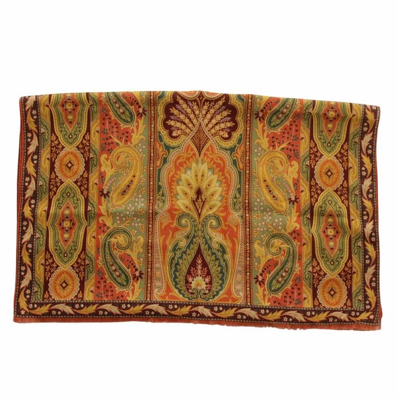 美品 ★ETRO★ エトロ ストール ショール ペイズリー柄 ウール混 グレー エトロ ETRO ストール ショール ウール シルク混 ペイズリー柄