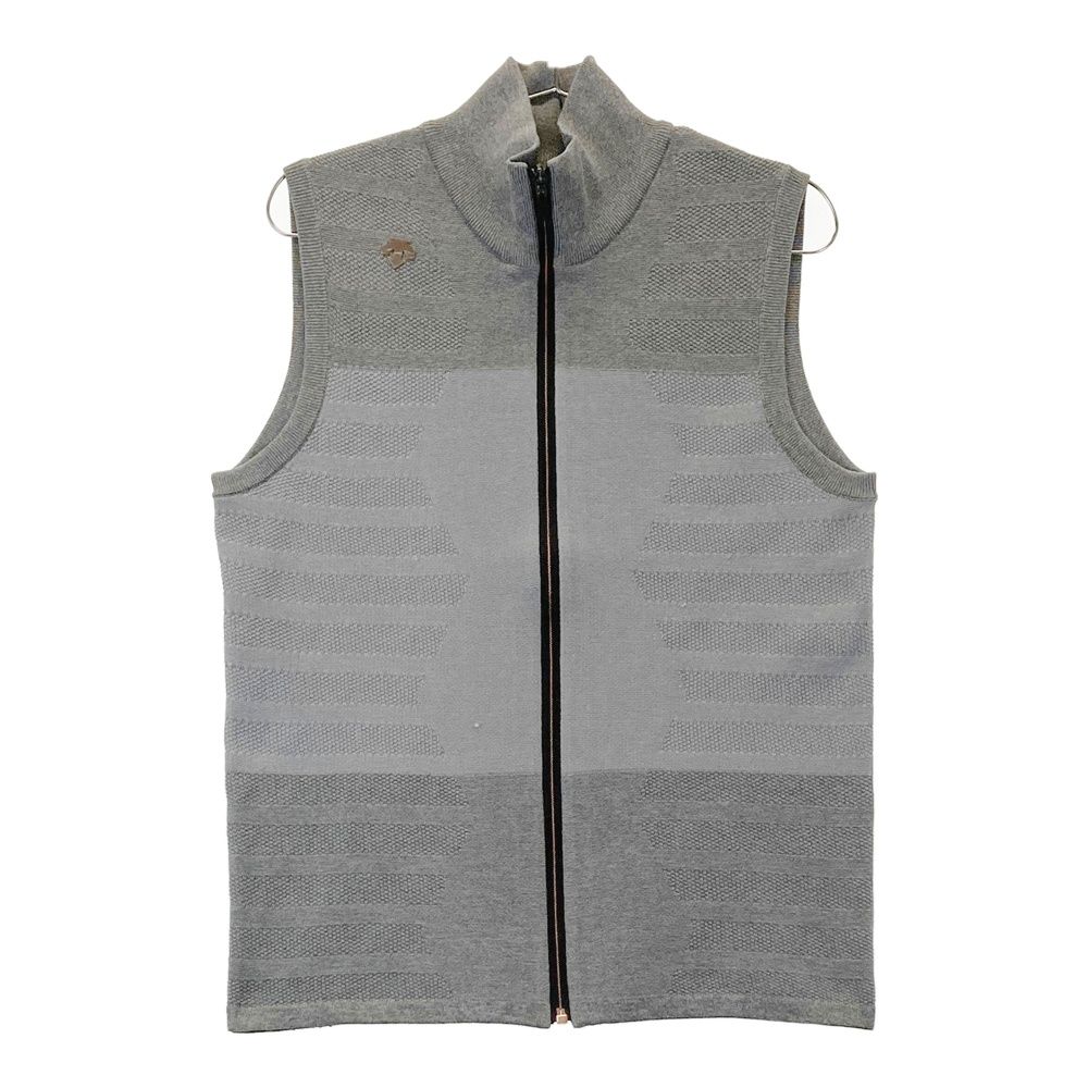 サイズ：M DESCENTE GOLF デサントゴルフ ジップ ニットベスト