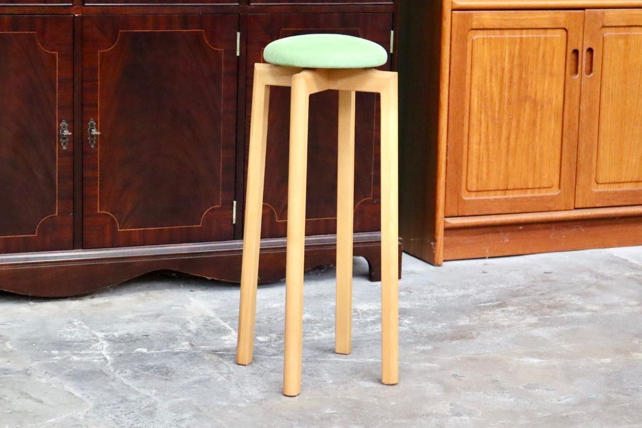 GMIK487A○匠工芸 | TAKUMI KOHGEI マッシュルームスツール MASHROOM STOOL Lサイズ 椅子 スタッキング 木製 グリーン