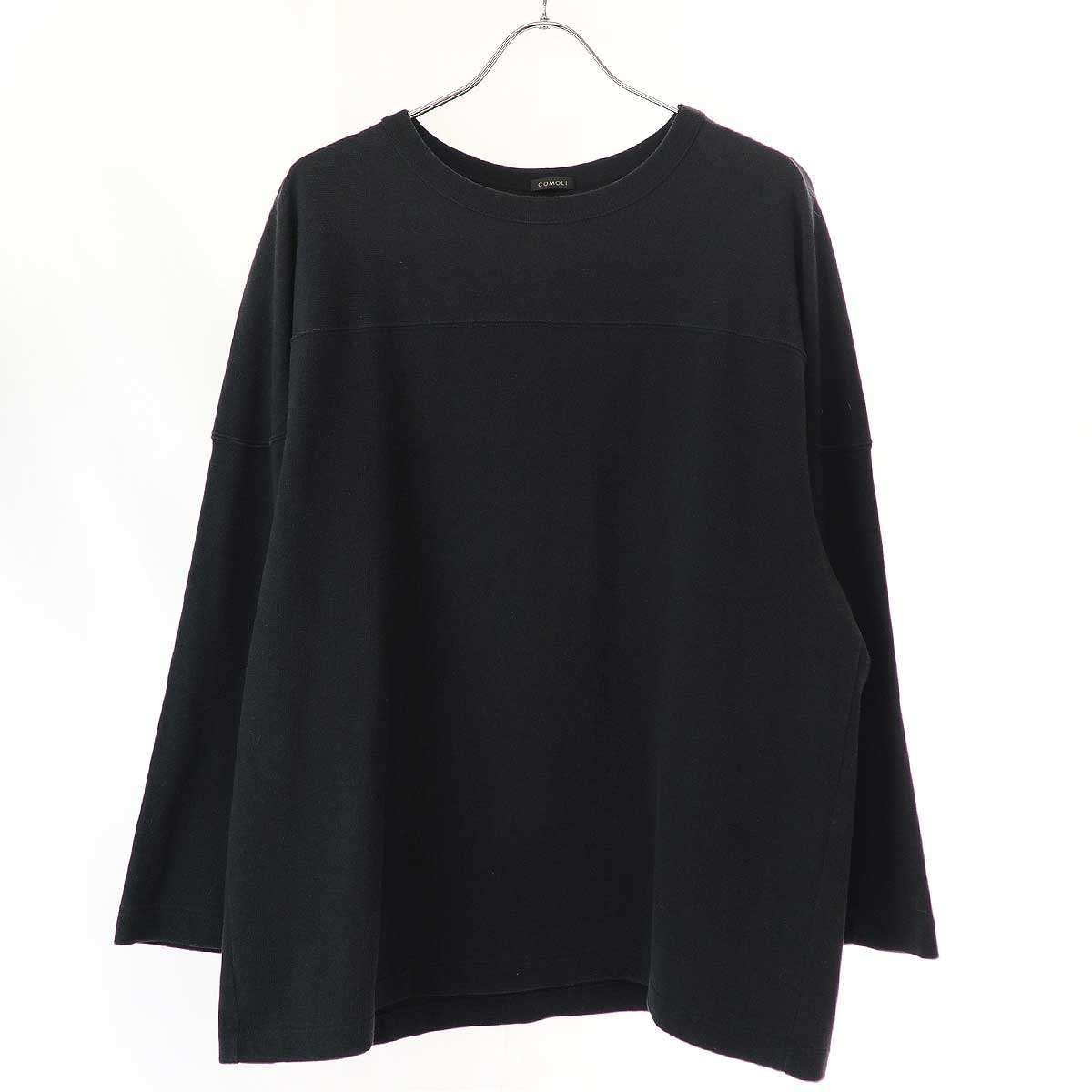 COMOLI コモリ 23SS フットボールTシャツ X01-05005 ブラック 2 - メルカリ