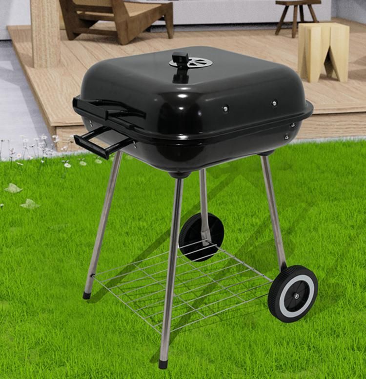送料無料 18インチ ハンバーガーグリル 四脚デザイン アウトドア用炭火バーベキューグリル キャンプ用焼肉グリル HRDEVELOPMENT_JP