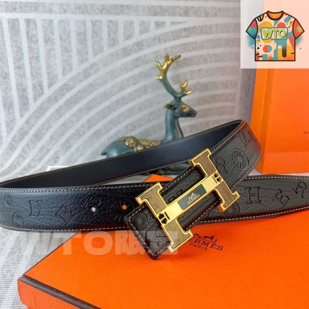 HERMES エルメス ロゴ柄 ベルト05 - メルカリ