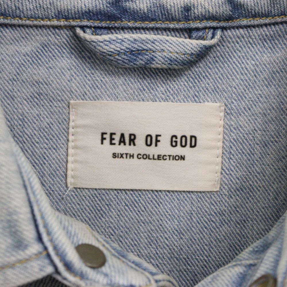 Fear of God 無地 ベンテッド デニムシャツ 関税送料込み FEAR OF GOD (フィアオブゴッド) 6th Sixth Collection Vented