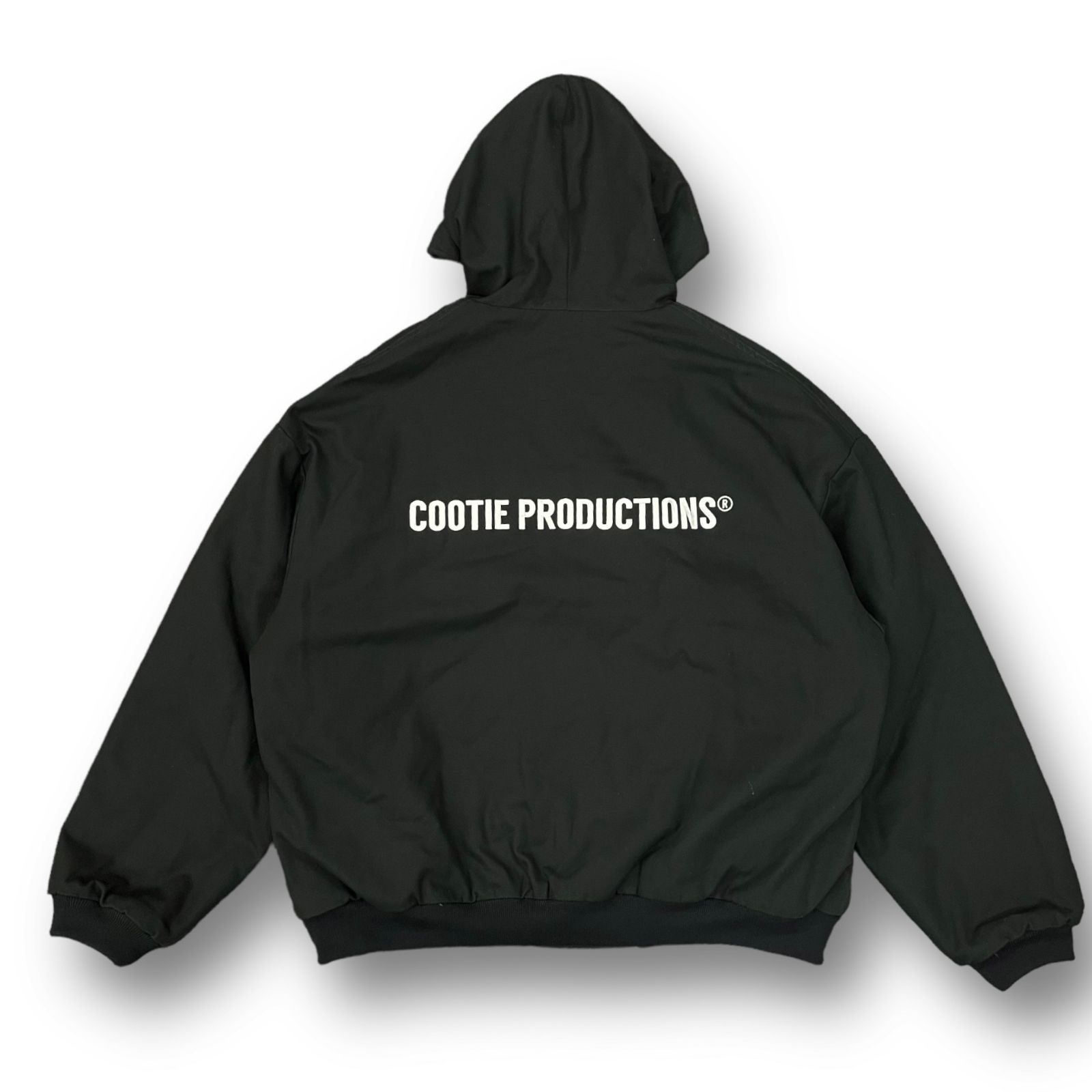 定価46200円 COOTIE PRODUCTIONS 22AW OX Hoodie Blouson オックス フーディー ブルゾン パーカー  ジャケット クーティー CTE-22A212 ブラック L