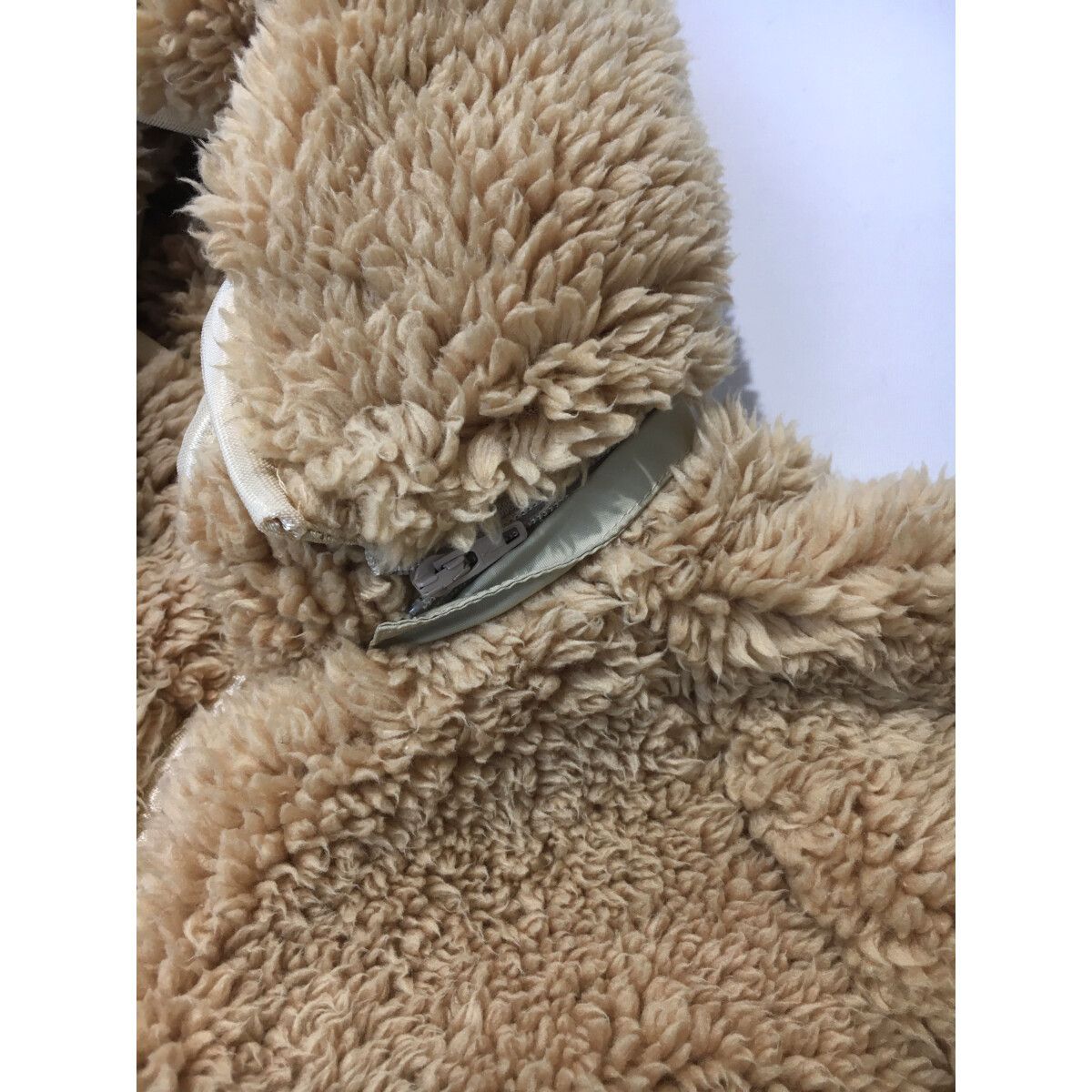BEAMS - coco 中古 ビームスゴルフ BEAMSGOLF レディース ブルゾン M ベージュ 長袖ボア フード付き 中古 レディース ビームスゴルフ BEAMSGOLF ブルゾン M ベージュ