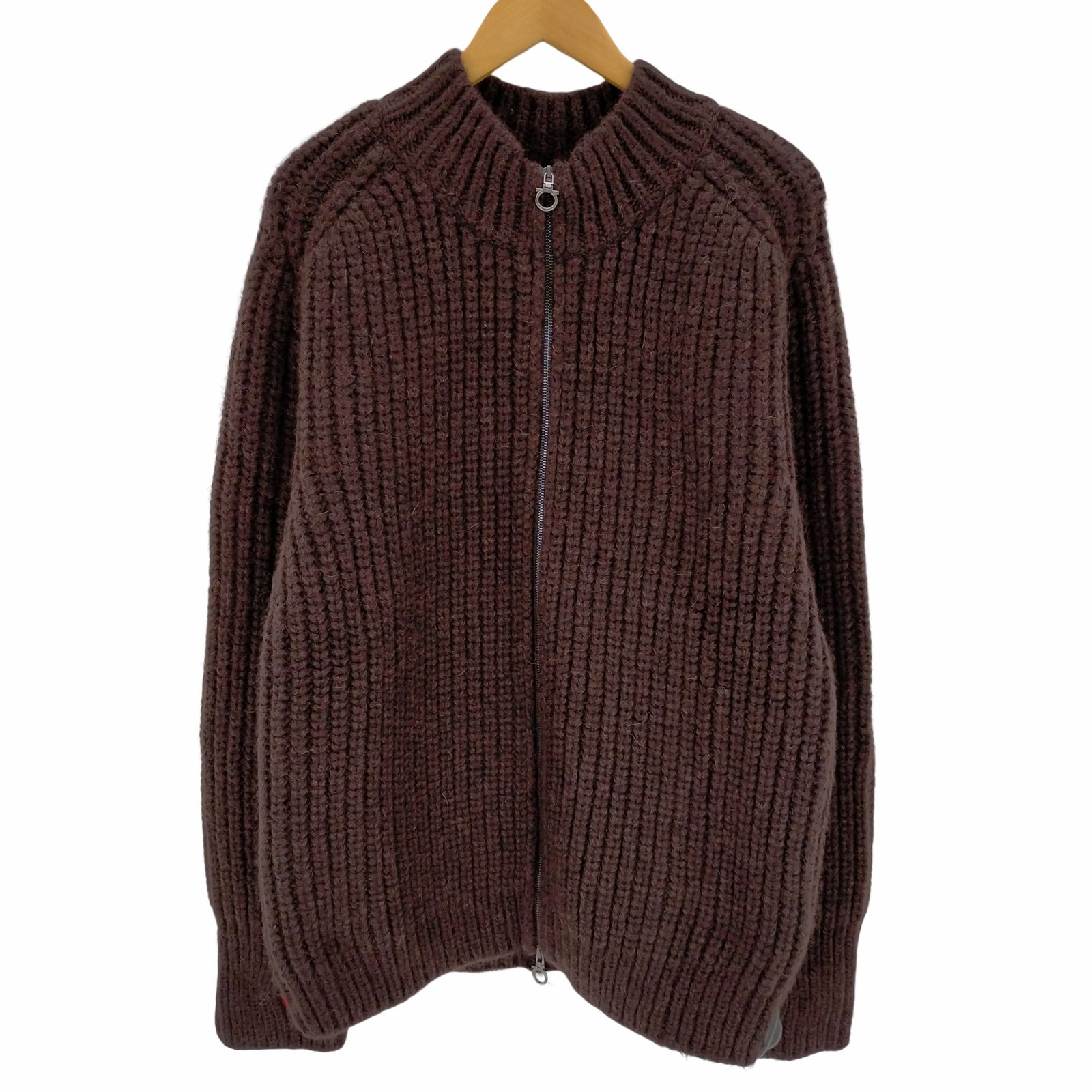 サルヴァトーレフェラガモ Salvatore Ferragamo ジップアップローゲージニットカーディガン メンズ import：XL 