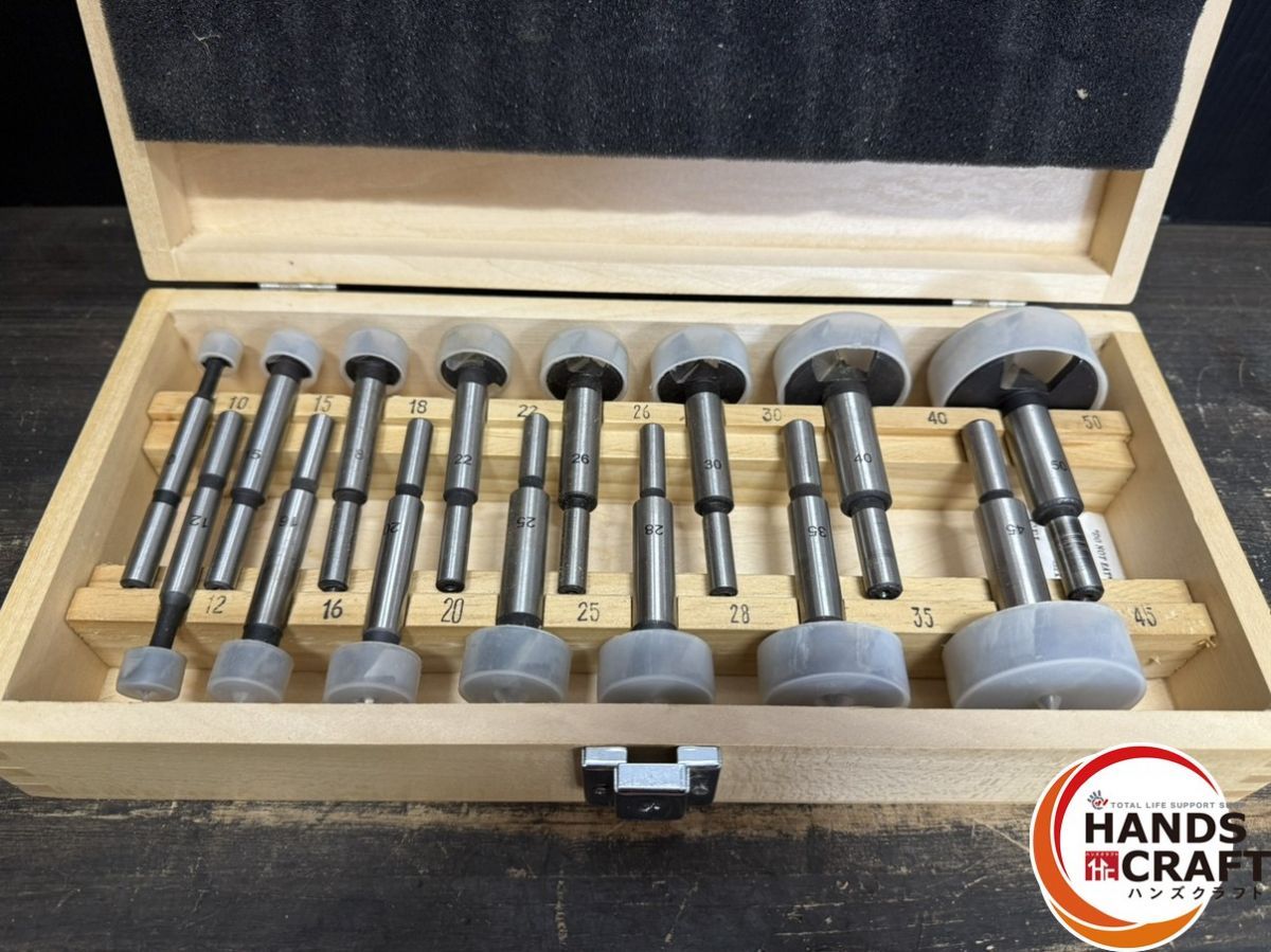 ○【品】メーカー不明 ルータービットセット 10mm～50mm 自作ケース 