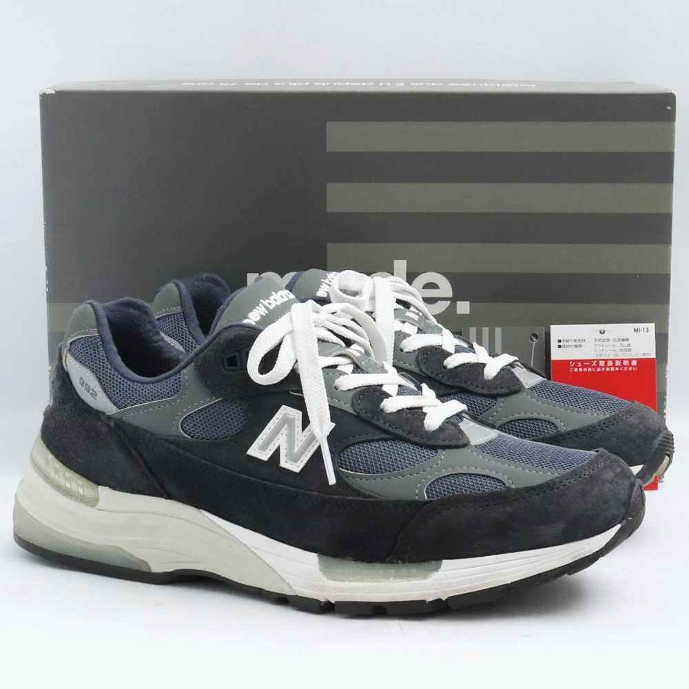 26.5cm NEW BALANCE 992 Navy M992GG - メルカリ