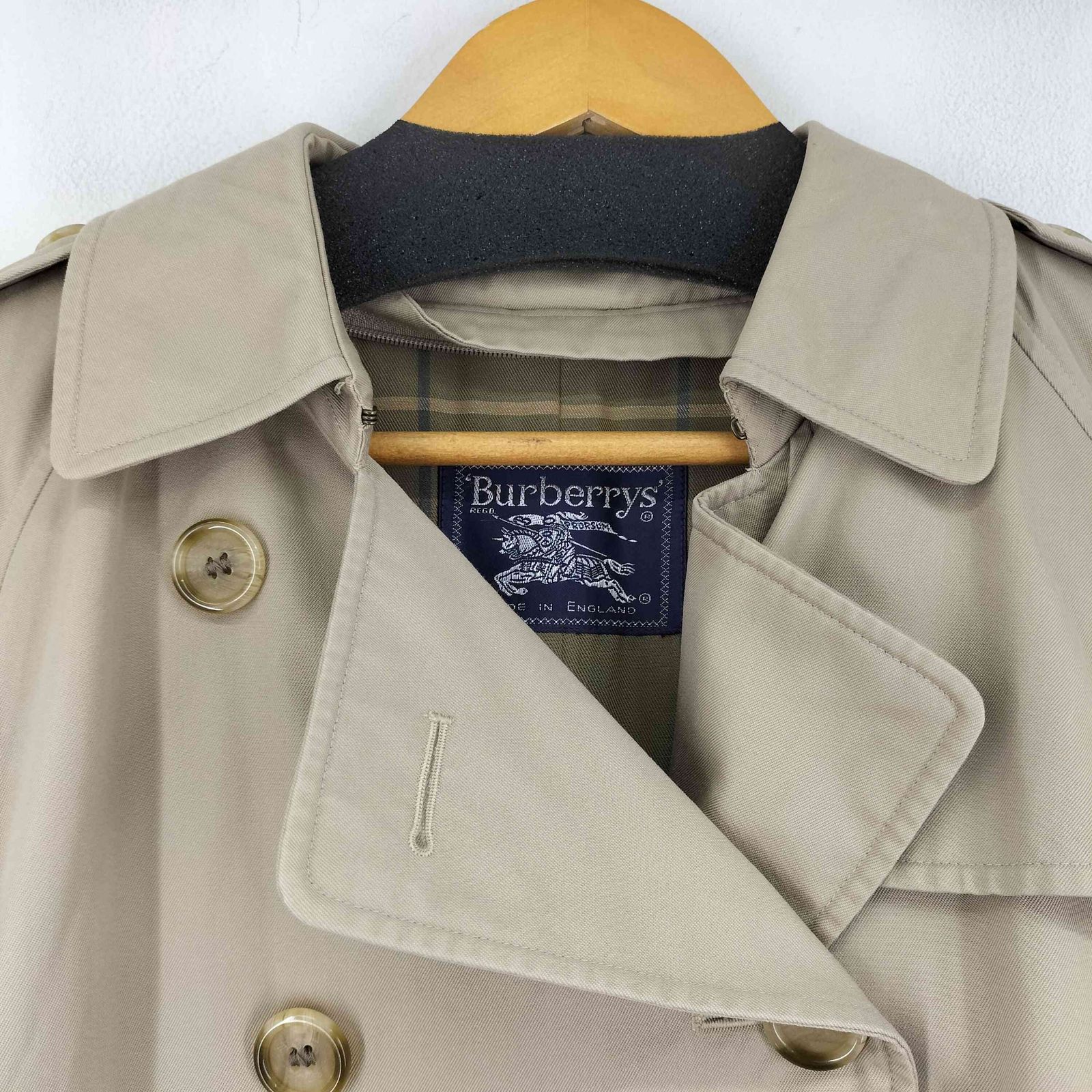 バーバリーズ BURBERRYS 裏地ノバチェックトレンチコート メンズ 表記無