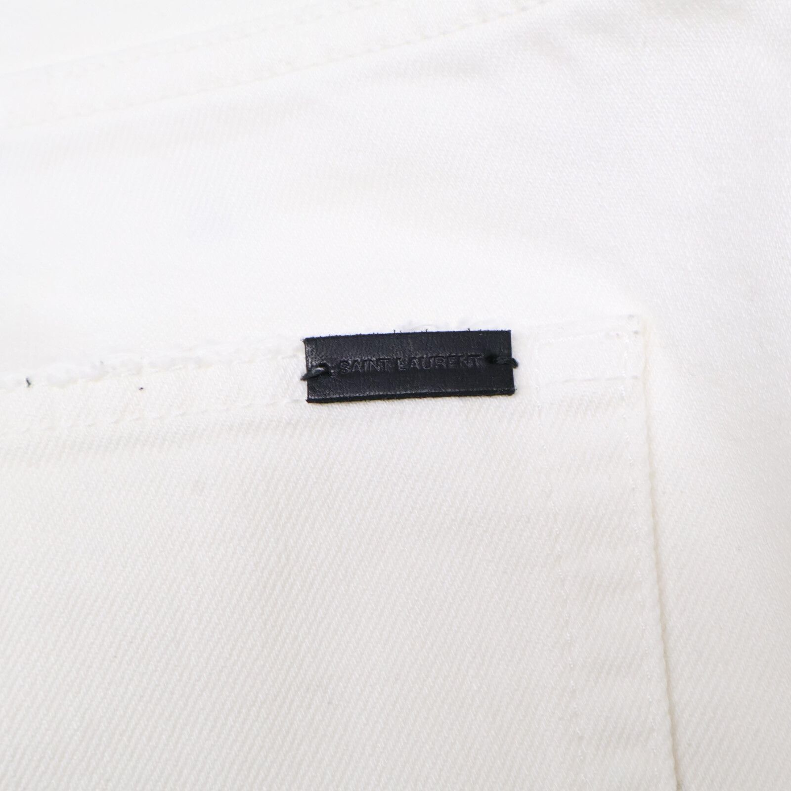 SAINT LAURENT サンローラン 597052 YR888 デニム SAINT LAURENT PARIS サンローランパリ 597052 YR888 ﾎﾜｲﾄ ﾃﾞﾆﾑ
