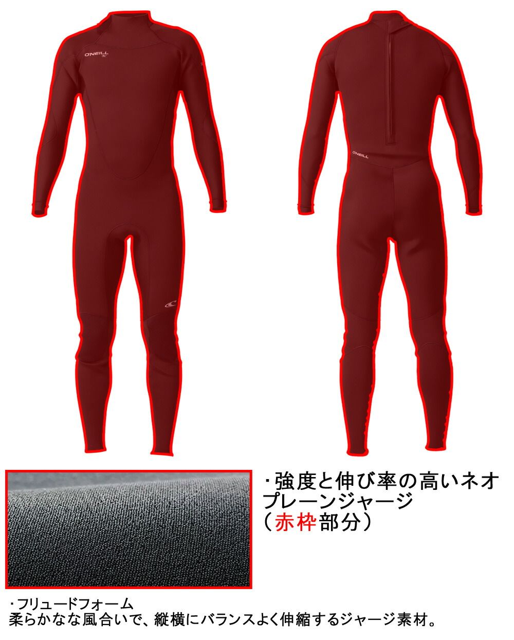 ONEILL SUPERFREAK フルスーツ 3/2mm（2024） - L 2023 O'NEILL SUPERFREAK FULL SUIT / オニール スーパーフリーク
