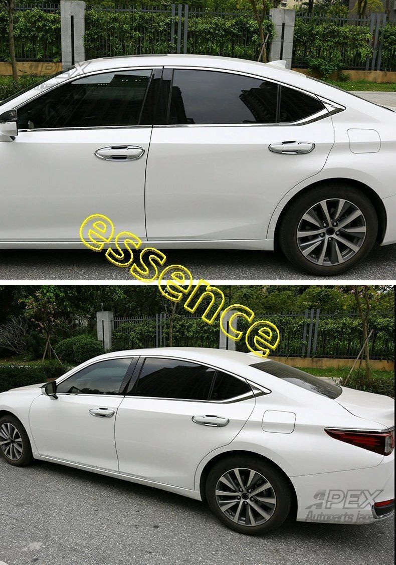 レクサス ES パーツ LEXUS ES200 300 250h 車のドアハンドルトリムストリップアウタードアハンドルステッカー 1セット FFCRYSTALESIA_COM