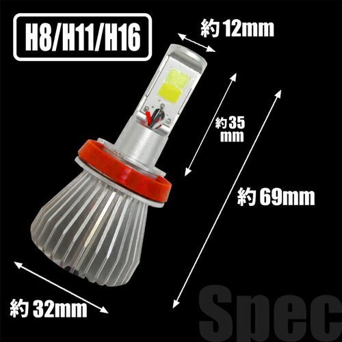 送料無料 用途や気分に合わせて室内純正スイッチで色切替可能 デミオ DE##S H19.07～H23.05 H8/H11/H16 最新式 雨天に強いイエロー 車種別LEDフォグランプ イエロー/ホワイト切替式