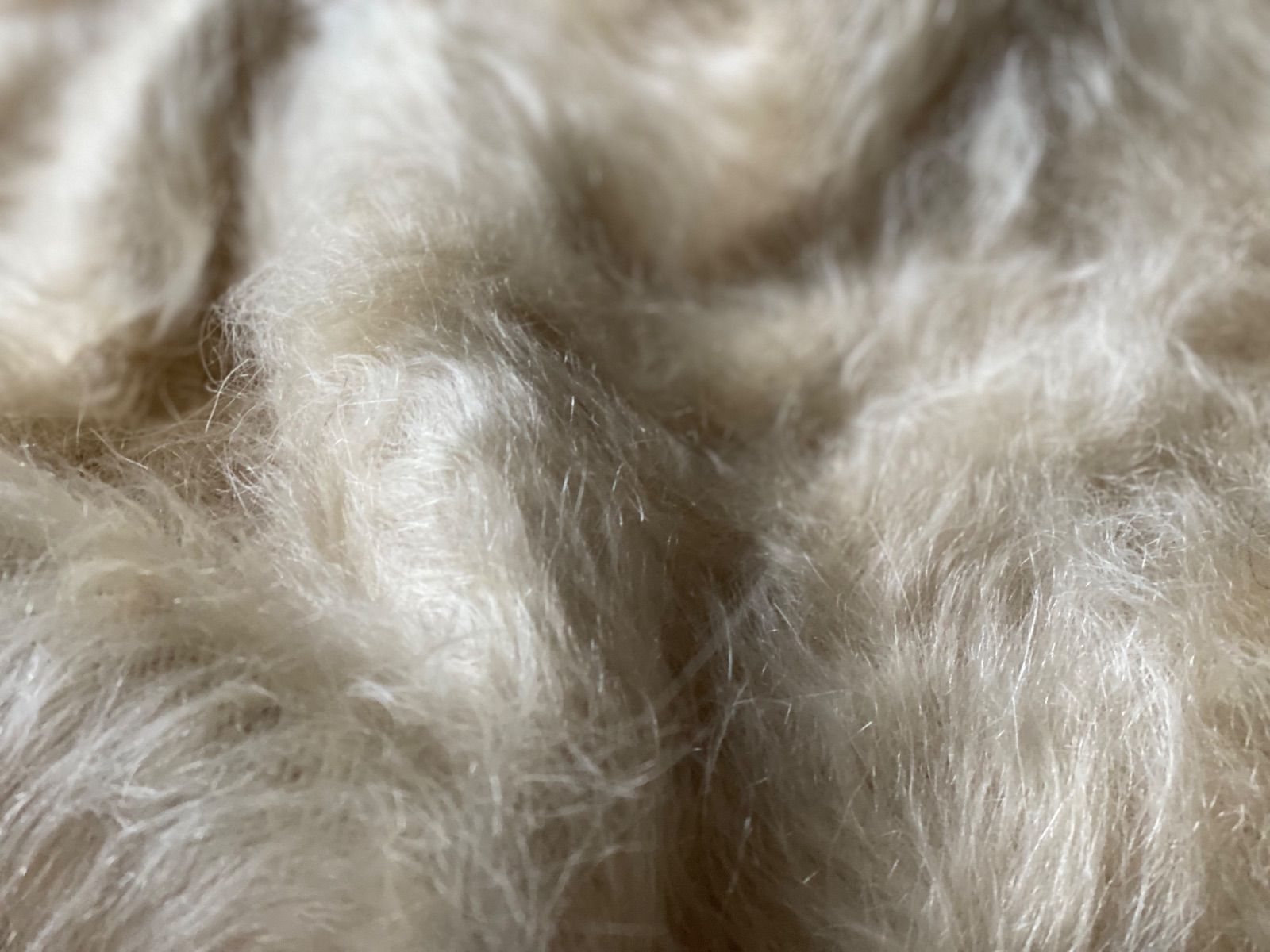 のアンゴラヤギのモヘア で織られたヴィンテージ