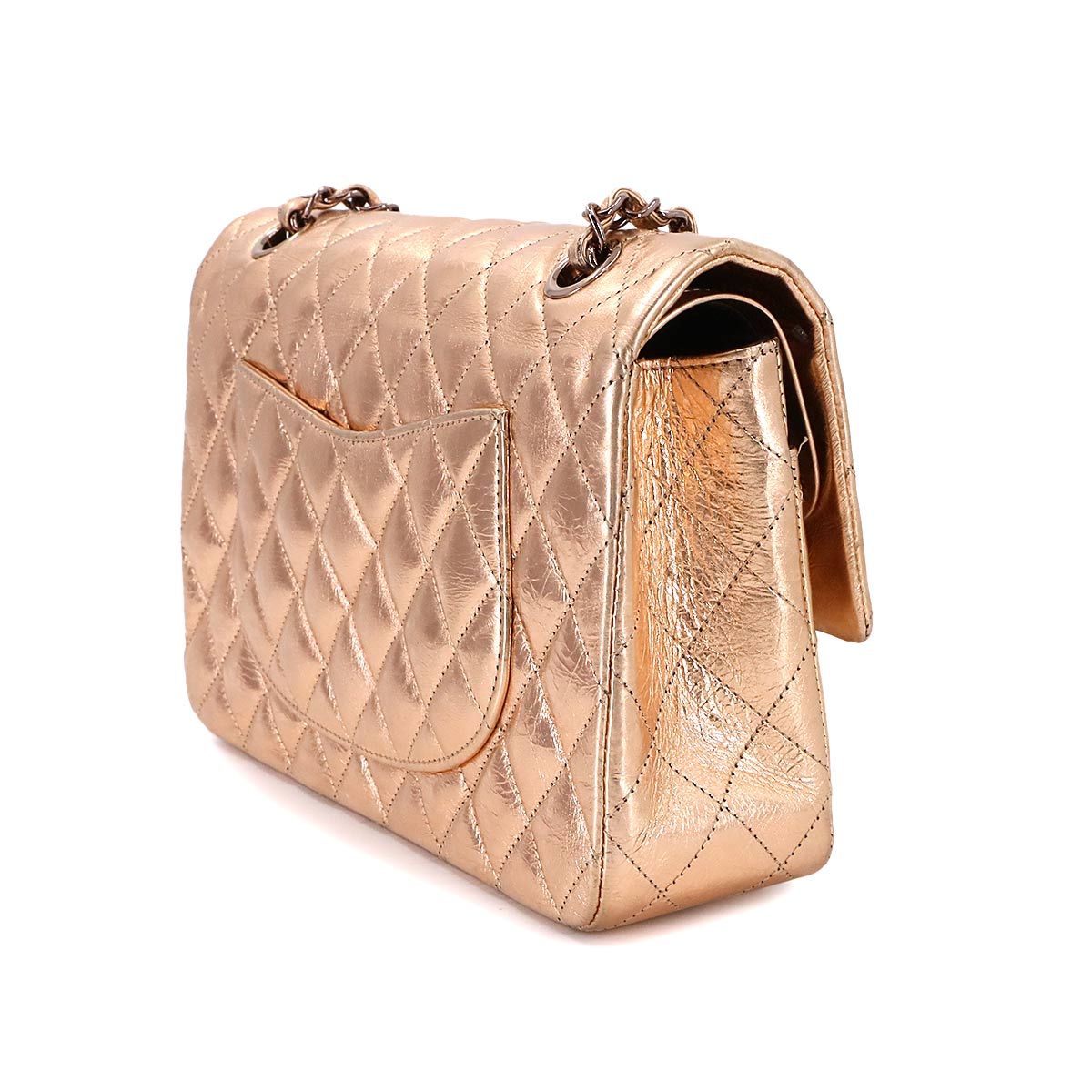 新品同様 シャネル CHANEL マトラッセ 25 チェーン ショルダー バッグ レザー ブラック A01112 シルバー 金具 Matelasse Bag 90225409 chanel マトラッセ 25の通販 新品同様 シャネル CHANEL