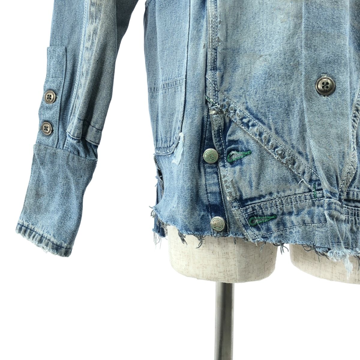 Greg Lauren デニムジャケット DENIM WESTERN ZIP STUDIO DENIM BLUE – Greg Lauren
