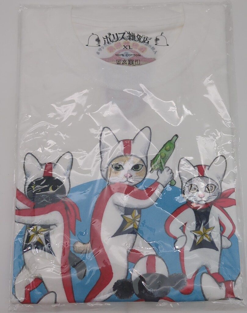 ボリス雑貨店 ヒグチユウコ ウルトラG怪獣防衛隊 Tシャツ 白/XL