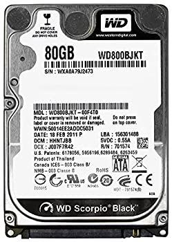 【中古-非常に良い】 Western Digital Scorpio Black 80GB SATA 2.5インチ 内蔵型HDD WD800BJKT