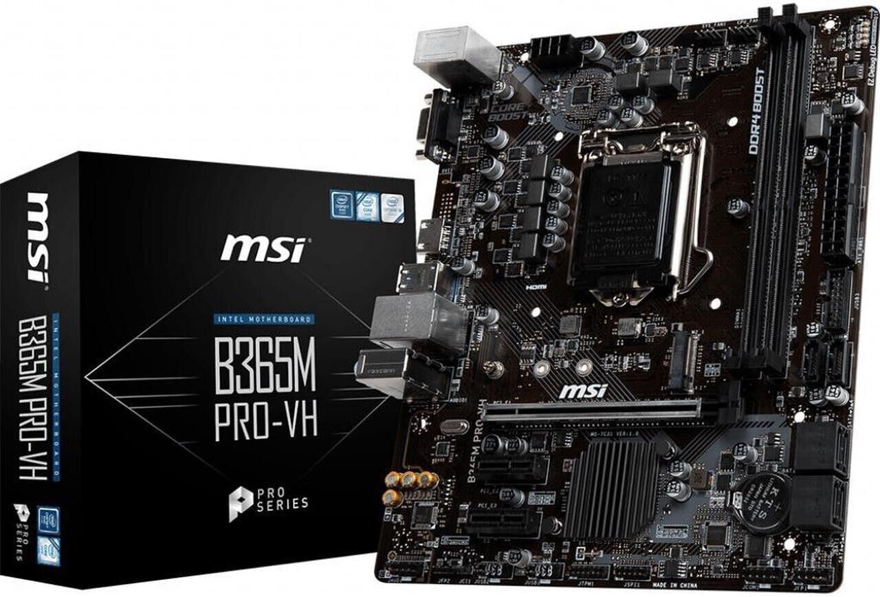 MSI B365M PRO-VH インテル LGA-1151 DDR4 2666MHz マイクロ ATX マザーボード