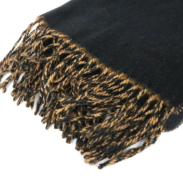 銀座店 新品 エルメス カシミヤ100% マフラー 無地 リバーシブル92164