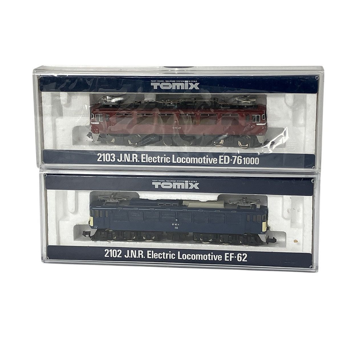 TOMIX EF62 & ED761000 Nゲージセット ED76 1000番代 後期形（サッシ窓）JR貨物更新車が入線です