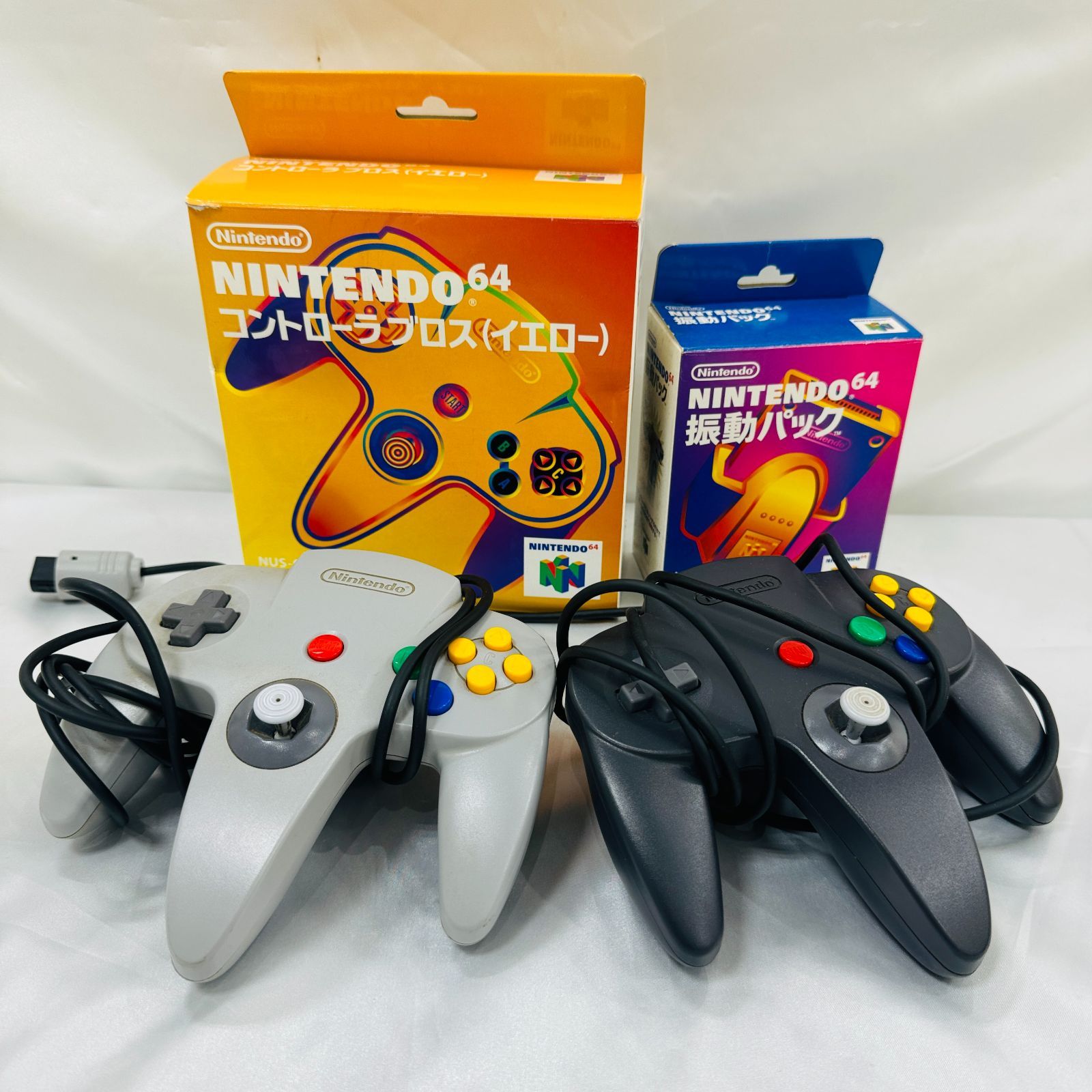 コントローラーパック×2 振動パック　REモジュレーター　ニンテンドー64 任天堂 64 コントローラー 振動パック付 ニンテンドー64 N64