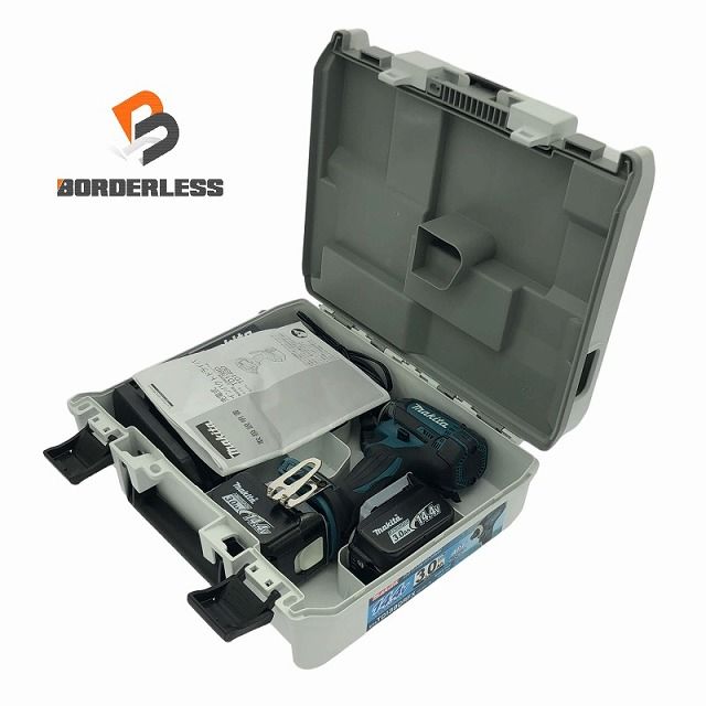 makita マキタ 14.4V 充電式インパクトドライバー TD138DRFX 青 バッテリ2個 14.4V3.0Ah 充電器 ケース付 コードレス 108948