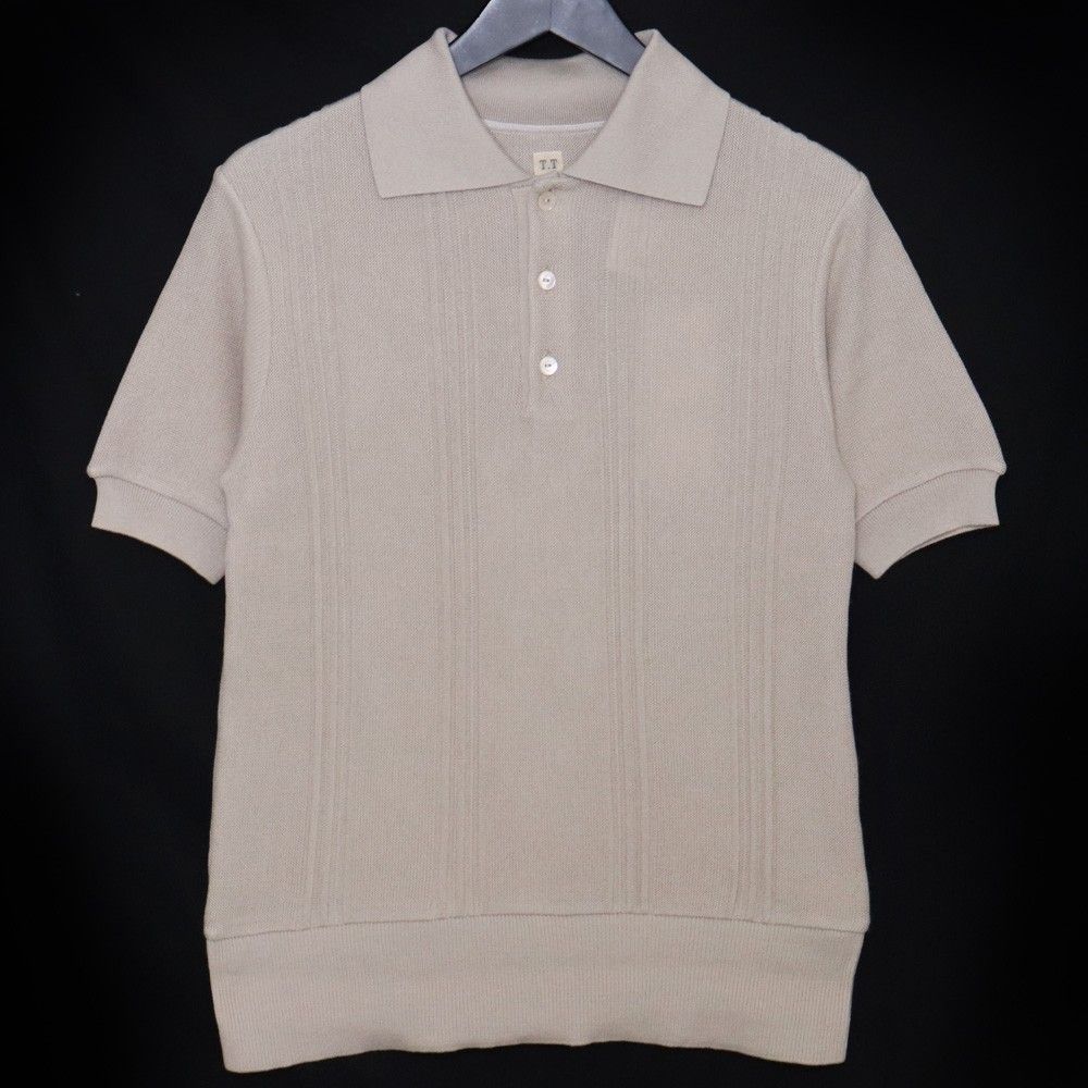 未使用 TAIGA TAKAHASHI C.1960's Polo Knit サイズ36 ベージュ