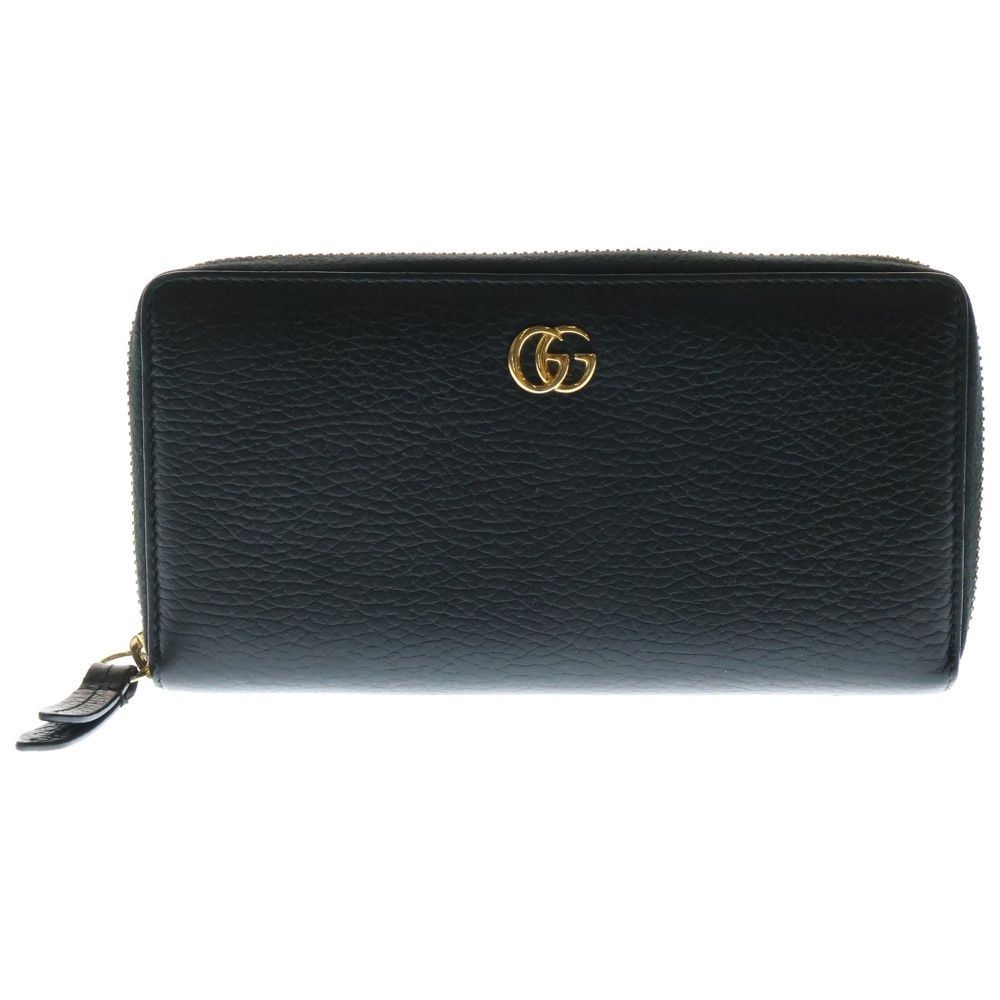 GUCCI (グッチ) GGマーモント ラウンドファスナー長財布 ロング