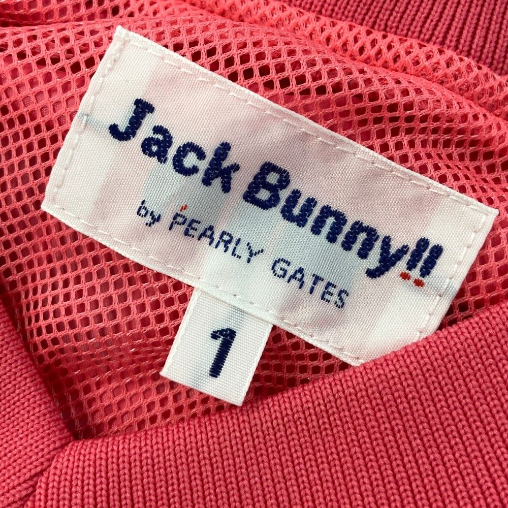サイズ：1 JACK BUNNY ジャックバニー  2way ブルゾン チェック柄 ピンク系 [240101446738] ゴルフウェア レディース ストスト サイズ：1 JACK BUNNY ジャックバニー 2way ブルゾン チェック柄