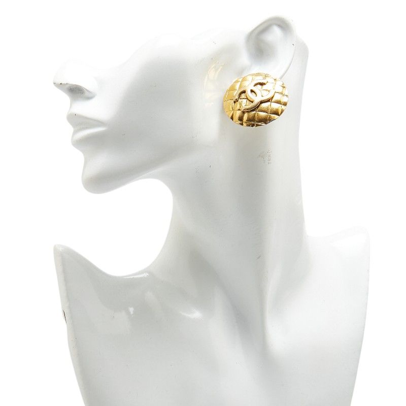 シャネル ココマーク マトラッセ ゴールド メッキ レディース CHANEL  