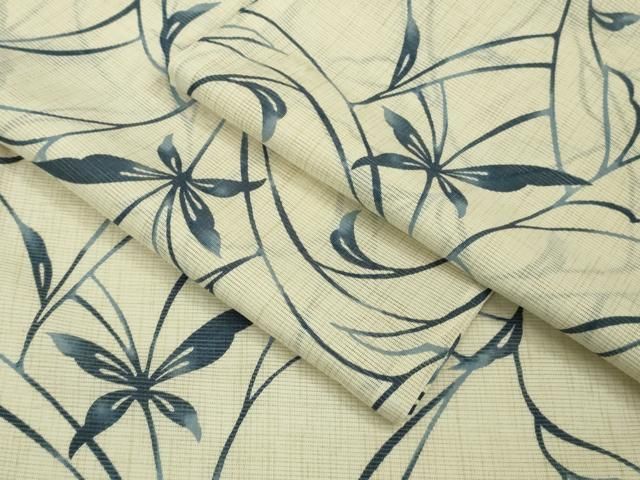 枝葉文 洗える着物