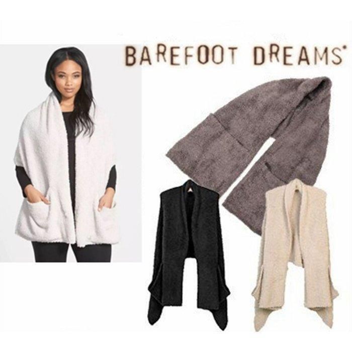 ベアフットドリームス Barefoot Dreams CozyChic Travel Shawl 553 ショール ポケット付き レディーズ ギフト  - メルカリ