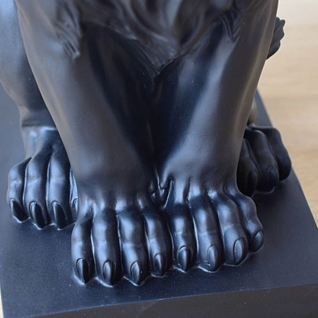 置物 クラウン キングライオン ホワイトorブラックorゴールド 選べる3