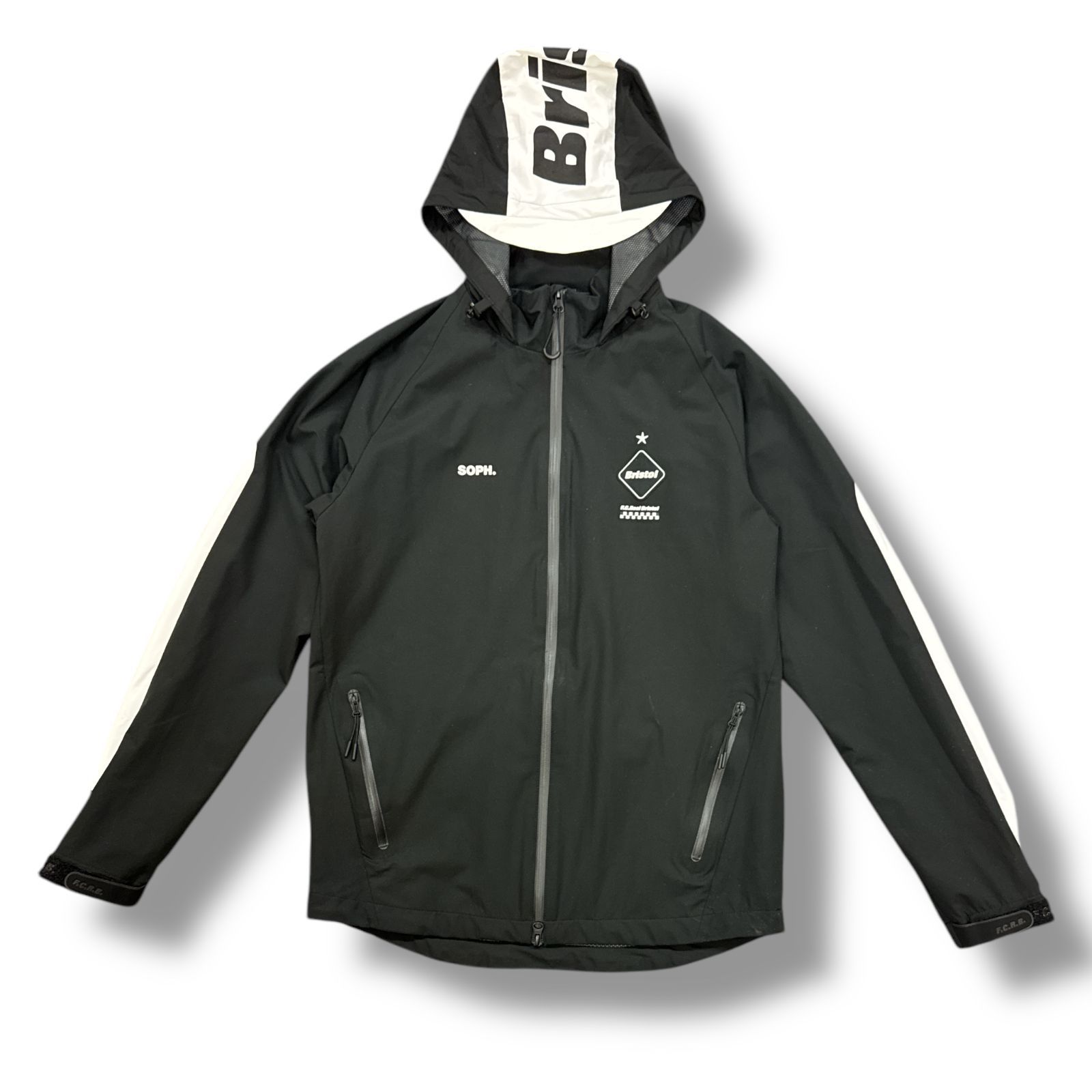 F.C.Real Bristol 2トーン マウンテンパーカー 黒×グレー S F.C.R.B. 