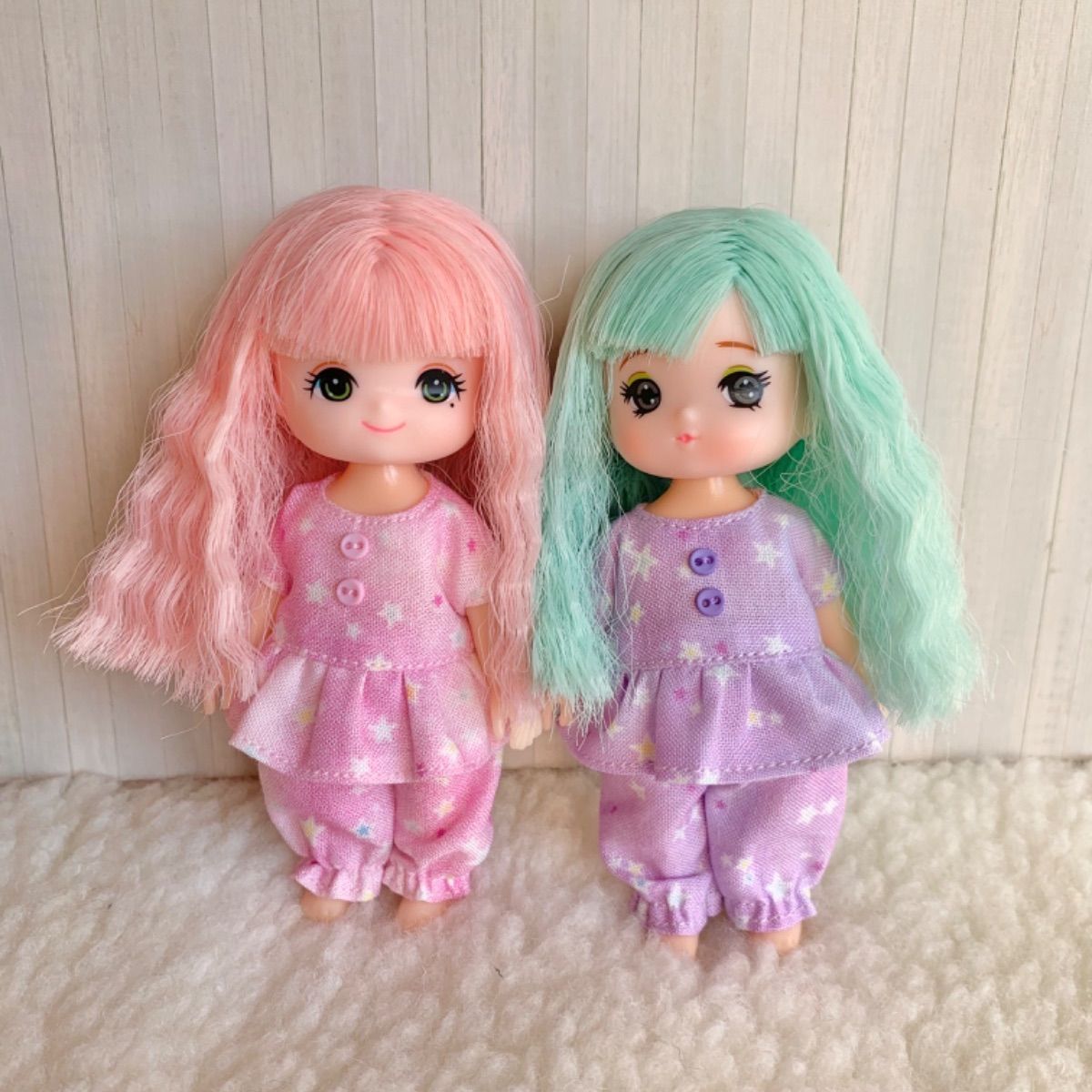 リカちゃん ミキちゃんマキちゃん 服 2着セット 星柄 パジャマ