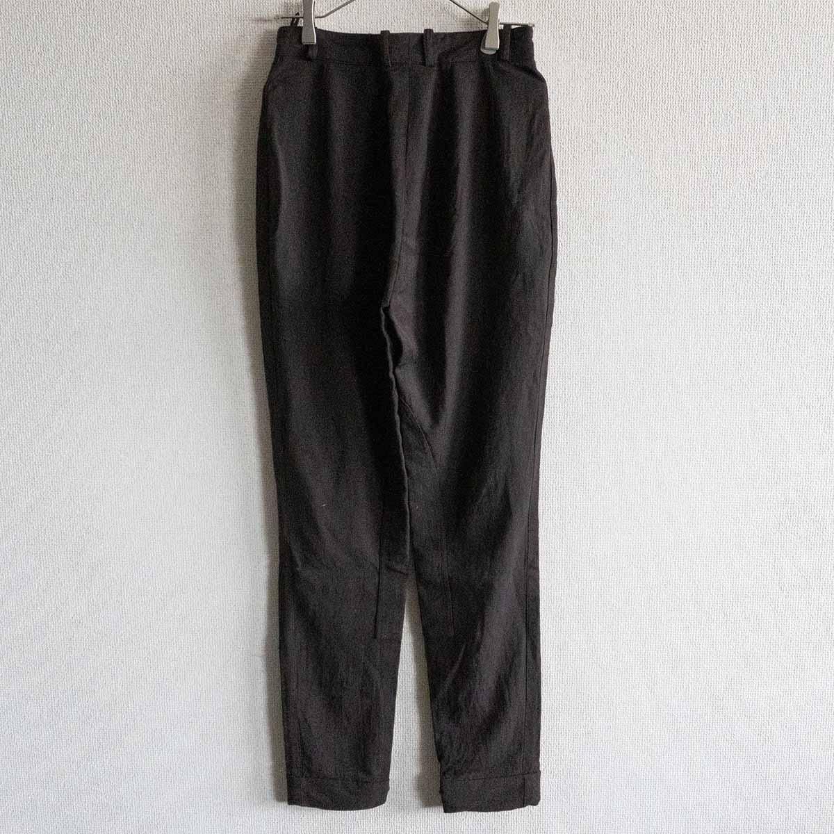 高級品】HERMES【スラックス パンツ】38 ダークブラウン
