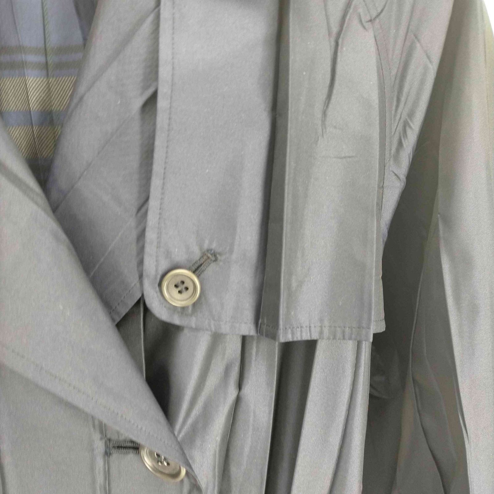 イッセイミヤケ ISSEY MIYAKE WHITE LABEL プリーツ トレンチ
