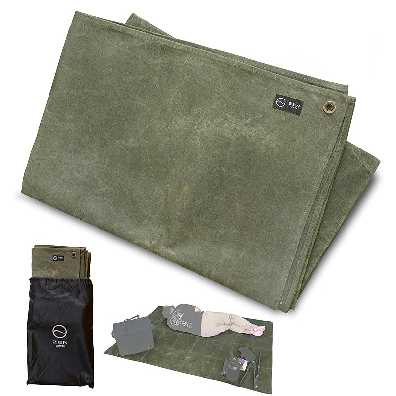 【色: オリーブ】ZEN Camps グランドシート テントシート 194cm* 06.jpg