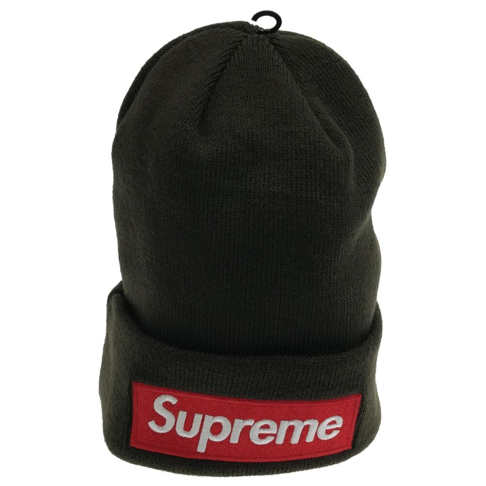 Supreme New Era Box Logo Beanie ダークブラウン-