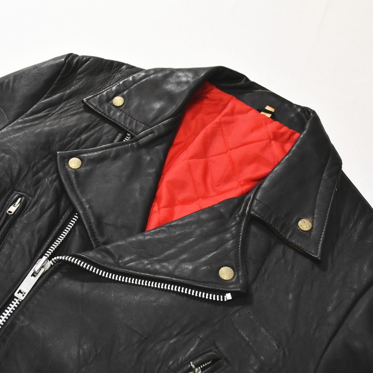 入手困難】 70sヴィンテージ 英国製 REAL LEATHER シープスキン レザー 